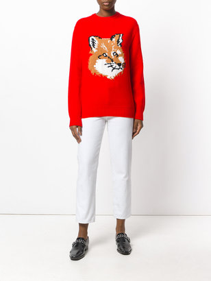 MAISON KITSUNÉ fox pattern jumper