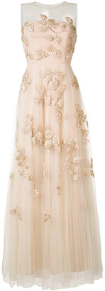 Carolina Herrera embroidered tulle gown