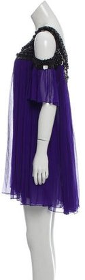 Temperley London Embellished Silk Dress