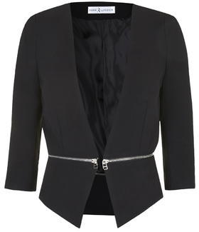 Topshop Womens **Tailored Zip Panel Blazer by Rare - Black