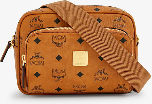 MCM Mini Aren Shoulder Bag in Vintage Black Monogram – Luxury Leather Guys