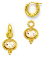 Thumbnail for your product : Elizabeth Locke Faceted Moonstone Earring Pendants, 7mm