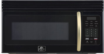 Forno Scalo 30-Inch Over the Range Microwave, Black – 1.6 cu.ft, 300 CFM Convertible Vent