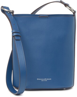 Donna Karan Adan Leather Bucket Crossbody Bag - ShopStyle
