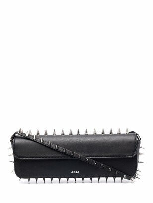 【関税込み】ABRA バーガンディ Spike バゲットバッグ Abra Spike Embellished Rectangle Shoulder Bag - ShopStyle