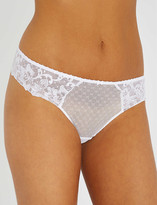 Thumbnail for your product : Aubade Wandering sheer-lace tanga