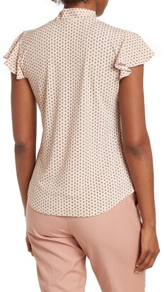 adrianna papell polka dot top