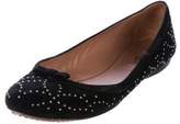 Thumbnail for your product : Alaia Studded Suede Flats