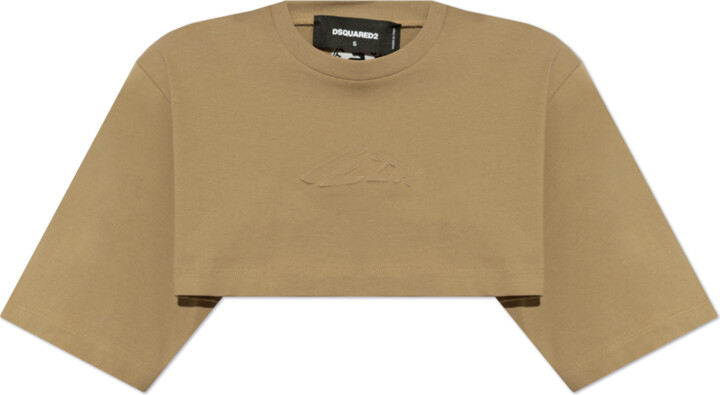 DSQUARED2 Short Loose-fitting T-shirt, , - Beige