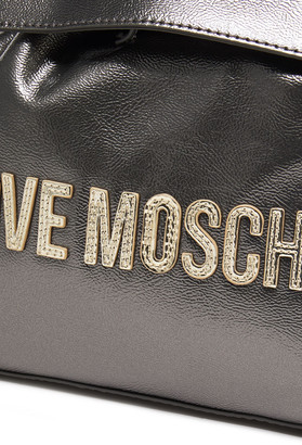 Love Moschino Logo-appliqued Faux Textured-leather Backpack