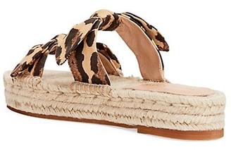 Loeffler Randall Daisy Two Bow Cotton Espadrille Platform Sandals