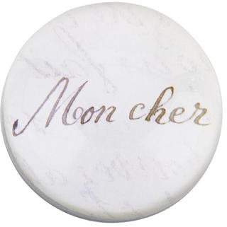 John Derian Découpage Mon Cher Dome Paperweight