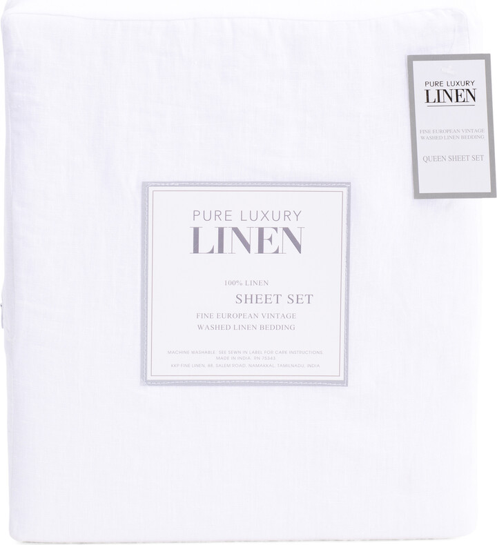 Pure Luxury Linen Made In India Linen Sheet Set ShopStyle