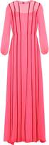 Thumbnail for your product : Adam Lippes Satin-trimmed Silk-chiffon Gown
