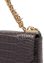 Thumbnail for your product : Givenchy Catena Small Croc-effect Leather Cross-body Bag - Grey