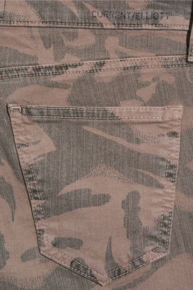 Current/Elliott The Silverlake printed mid-rise skinny jeans