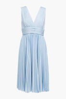 Thumbnail for your product : Badgley Mischka Pleated Crepe De Chine Dress