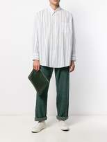 Thumbnail for your product : Comme des Garcons Shirt herringbone straight leg trousers