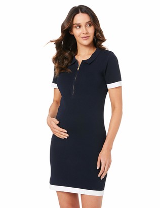 Ripe Maternity Women's Zip Front Polo Dress - ShopStyle