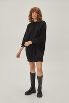 Thumbnail for your product : Nasty Gal Womens Crew Neck Long Sleeve Sweater Dress