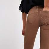 Thumbnail for your product : River Island Womens Brown Molly mid rise jeggings