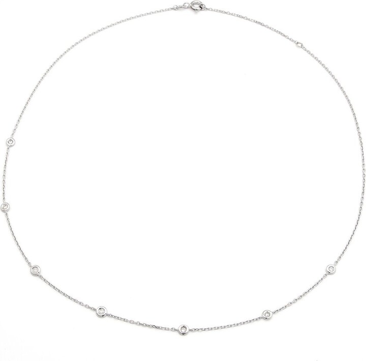 Diamond Select Cuts Silver 0.20 Ct. Tw. Diamond Necklace