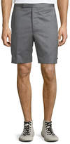 Thumbnail for your product : Thom Browne Men's Striped Wool Back-Strap Shorts