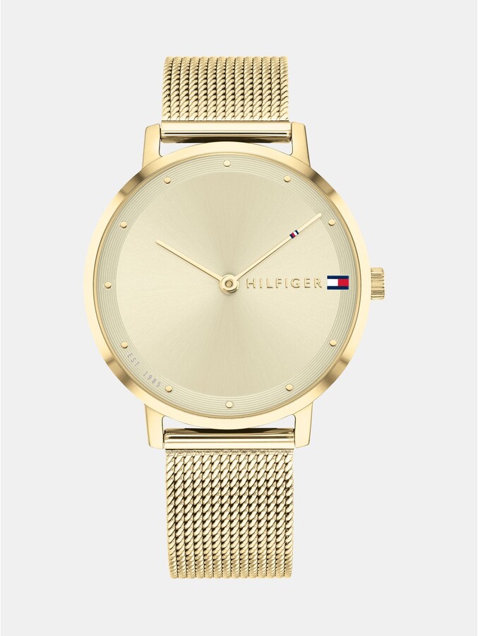 Tommy Hilfiger Gold Watch with Magnetic Strap - ShopStyle Jewelry