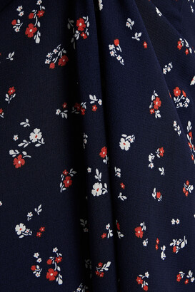 Reformation Luanne Cutout Floral-print Georgette Midi Dress