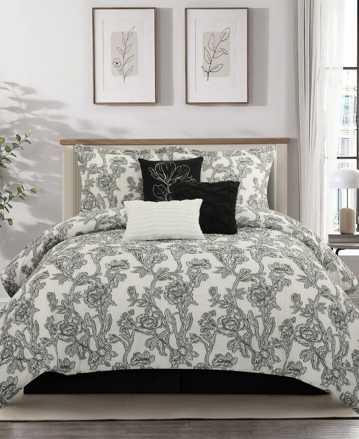 Stratford Park Maybole Floral 7-Pc. Comforter Set, Queen