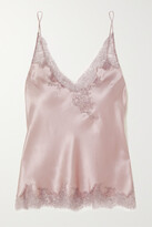 Lace-trimmed Silk-satin Camisole - Gr 