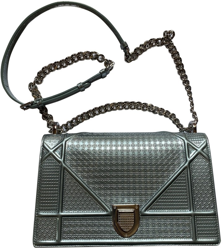 Christian Dior Diorama Metallic Leather Handbags - ShopStyle Bags