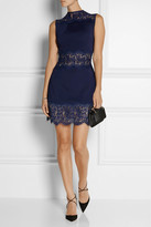 Thumbnail for your product : Lover Vee Vee lace-paneled twill mini dress