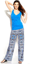 Thumbnail for your product : INC International Concepts Printed Wide-Leg Soft Pants