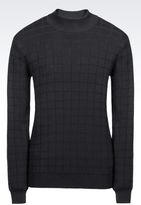 Thumbnail for your product : Armani Collezioni Jumper With Relief Check Jacquard Motif