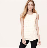 Thumbnail for your product : LOFT Petite Tiered Cotton Shell