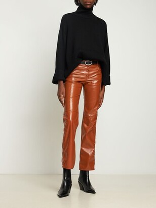 Zara Brown Faux Leather Pants | NWT | XS 