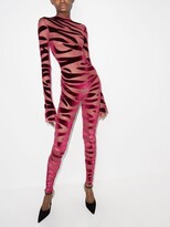 Thumbnail for your product : LaQuan Smith Tiger Print Catsuit