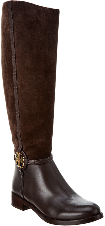 tory burch two tone boots