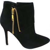 Thumbnail for your product : IVANKA TRUMPH Black Suede Ankle boots