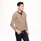 Thumbnail for your product : J.Crew Slim rustic merino elbow-patch half-zip sweater