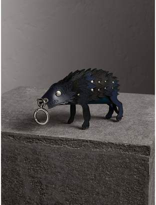 Burberry The Wolf - Leather Pouch, Blue