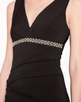Thumbnail for your product : Le Château Knit Pleated V-Neck Cocktail Dress