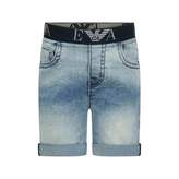 Thumbnail for your product : Emporio Armani Emporio ArmaniBaby Boys Blue Denim Shorts