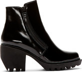 Thumbnail for your product : Opening Ceremony Black Grunge Double Zip Ankle Boots