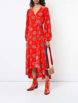Thumbnail for your product : Ganni floral wrap dress