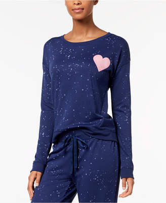 Jenni by Jennifer Moore Graphic-Heart Pajama Top, Created for Macy's