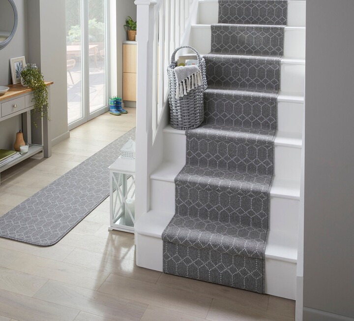 Dunelm Orion Washable Stair Runner Orion Grey ShopStyle