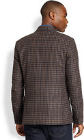 Thumbnail for your product : Vince Checked Wool Blazer