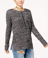 Thumbnail for your product : Ultra Flirt Juniors' Waffle-Knit Sweater